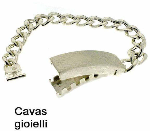 Classico Bracciale Argento Con Centrale