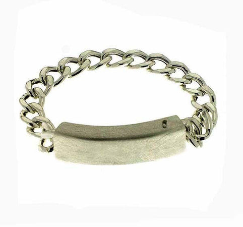 Classico Bracciale Argento Con Centrale