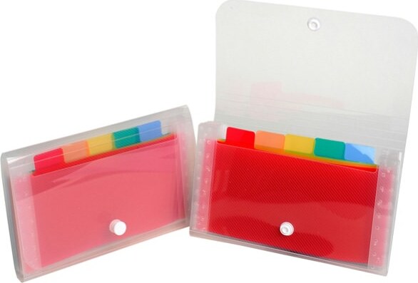 Classificatore Crystal - 6 tasche - PP - 11x18 cm - Exacompta Cancelleria e prodotti per ufficio/Archivio ufficio e accessori per scrivania/Raccoglitori e accessori per raccoglitori/Raccoglitori/Raccoglitori a leva per documenti Eurocartuccia - Pavullo, Commerciovirtuoso.it