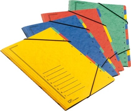 Classificatore numerico 1-7 - 7 scomparti - con elastici - 24x34 cm - colori assortiti - Fraschini Cancelleria e prodotti per ufficio/Archivio ufficio e accessori per scrivania/Raccoglitori e accessori per raccoglitori/Raccoglitori/Raccoglitori a leva per documenti Eurocartuccia - Pavullo, Commerciovirtuoso.it