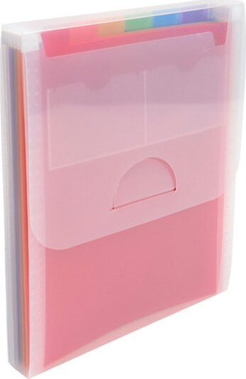 Classificatore valigetta verticale cristallo - 25 5x30 5cm - 6 tasche - PPL - Exacompta Cancelleria e prodotti per ufficio/Archivio ufficio e accessori per scrivania/Raccoglitori e accessori per raccoglitori/Raccoglitori/Raccoglitori a leva per documenti Eurocartuccia - Pavullo, Commerciovirtuoso.it