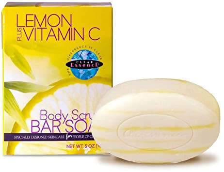 Clear Essence Lemon Plus Vitamin C Body Soap Scrub 150g Saponetta Esfoliante Corpo per Tutti I Tipi Di Pelle