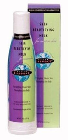 Clear Essence Skin Beautyfing Milk Sensitive 227 G Lozione Corpo per Pelli Sensibili Contro Le Macchie Della Pelle
