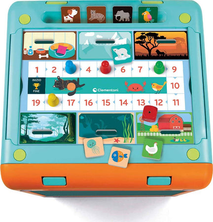 Clementoni - 16255 - Sapientino - Il cubo dei giochi - tavolo attività - cubo attività bambini - gioco educativo 3 anni - materiali 100% riciclati - Play For Future - Made in Italy Giocattoli Sanitaria Gioia del Bimbo - Villa San Giovanni, Commerciovirtuoso.it