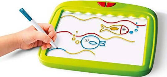 CLEMENTONI - 16256 - Sapientino - Lavagna Scrivimpara - lavagna LED luminosa per scrivere e disegnare, lavagna fluorescente, gioco educativo 3 anni, gioco creativo Giocattoli Sanitaria Gioia del Bimbo - Villa San Giovanni, Commerciovirtuoso.it