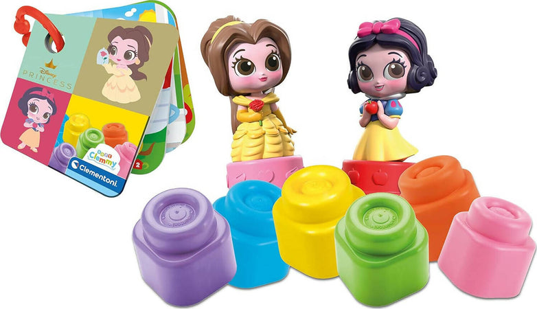 Clementoni - 17843 - Soft Clemmy - Disney Snow White & Belle Playset - Costruzioni Prima Infanzia, Mattoncini Morbidi, Blocchi Bambini 6 Mesi, Gioco Sensoriale, Impilabili, Lavabili, Made In Italy Giochi e giocattoli/Costruzioni/Blocchi impilabili Sanitaria Gioia del Bimbo - Villa San Giovanni, Commerciovirtuoso.it