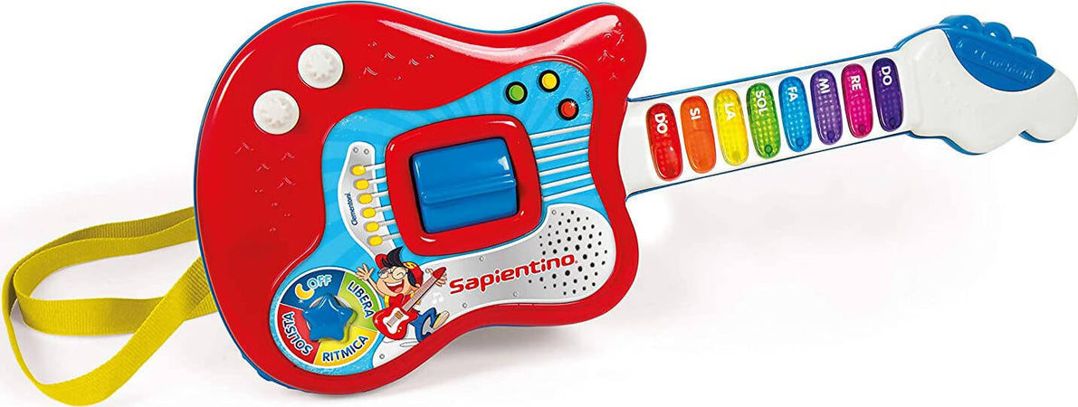Clementoni 12063 - La Mia Prima Chitarra BIANCA Chitarra Elettronica per Bambini 3+ Giocattolo ideato, progettato e sviluppato in Italia Giocattoli Sanitaria Gioia del Bimbo - Villa San Giovanni, Commerciovirtuoso.it