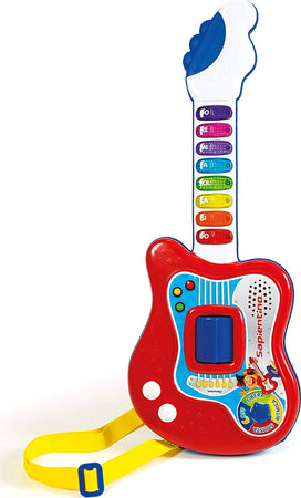 Clementoni 12063 - La Mia Prima Chitarra BIANCA Chitarra Elettronica per Bambini 3+ Giocattolo ideato, progettato e sviluppato in Italia Giocattoli Sanitaria Gioia del Bimbo - Villa San Giovanni, Commerciovirtuoso.it