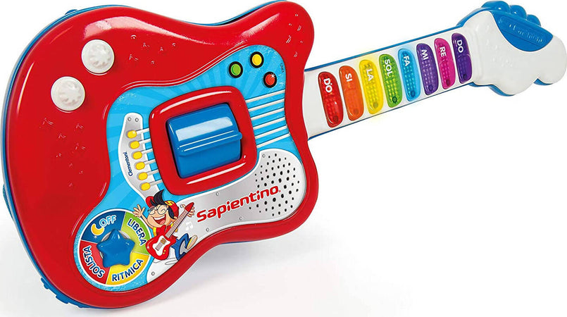 Clementoni 12063 - La Mia Prima Chitarra BIANCA Chitarra Elettronica per Bambini 3+ Giocattolo ideato, progettato e sviluppato in Italia Giocattoli Sanitaria Gioia del Bimbo - Villa San Giovanni, Commerciovirtuoso.it