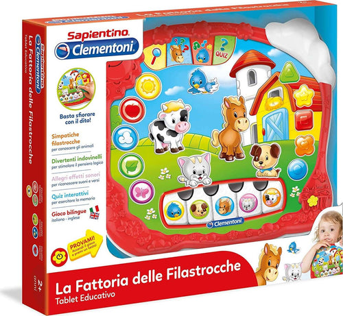 CLEMENTONI 12068 Sapientino La Fattoria delle Filastrocche Fattoria Parlante, Gioco Educativo 2 Anni Elettronico Luci e Suoni, Italiano e Inglese Giocattolo Sanitaria Gioia del Bimbo - Villa San Giovanni, Commerciovirtuoso.it