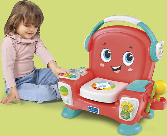 Clementoni Baby Canta, Suona E Balla Poltroncina Interattiva, Seggiolina Educativa Con Luci E Suoni per Bambini 12+ Mesi, 17678 Made in Italy Giochi e giocattoli/Giocattoli prima infanzia/Giochi musicali Sanitaria Gioia del Bimbo - Villa San Giovanni, Commerciovirtuoso.it