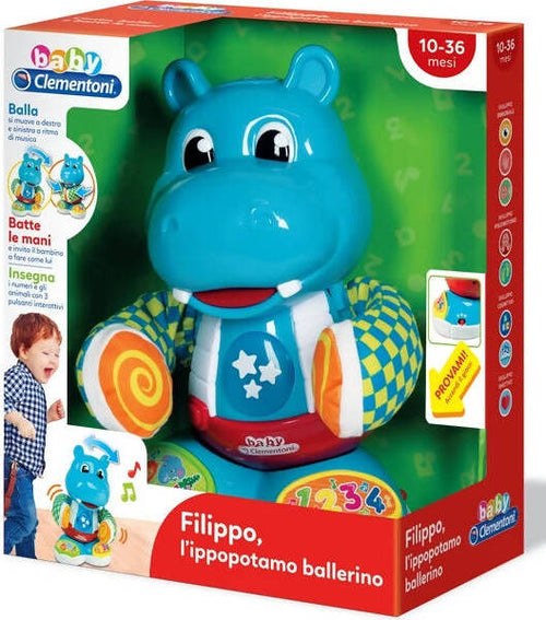 Clementoni- Baby Filippo l'Ippopotamo Ballerino, 10-36 Mesi, Multicolore Gioco Giocattolo Per Bimbi Giocattoli Sanitaria Gioia del Bimbo - Villa San Giovanni, Commerciovirtuoso.it