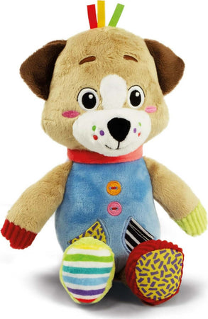 Clementoni--Baby-for-You-Cagnolino-Pete-The-Puppy-Peluche,-Gioco-Prima-Infanzia,-Giocattolo-Prime-attività,-Pupazzo-Neonato-100%-Lavabile-in-Lavatrice,-Multicolore,-17905