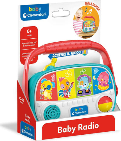 CLEMENTONI Baby Radio Giocattolo Prima Infanzia, Gioco Musicale elettronico, Centro Attività, Bambini 10 mesi+, Multicolore, 17439 Giocattoli Sanitaria Gioia del Bimbo - Villa San Giovanni, Commerciovirtuoso.it