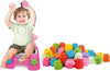 Clementoni Clemmy Poltroncina Porta Mattoncini Girl Bambina Con 10 Mattoncini Morbidi