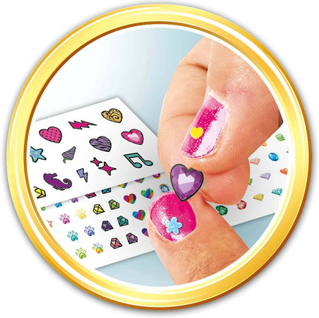 Clementoni Crazy Chic Nail Art Studio Decora Unghie per Bambine Con Penna Spara Glitter