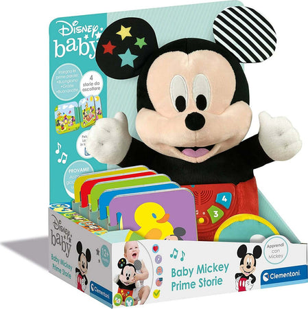 Clementoni Disney Baby Mickey Prime Racconta Storie, Storyteller, Peluche Interattivo Educativo Parlante Italiano Bambini 9 Mesi Giochi e giocattoli/Giocattoli prima infanzia/Giochi musicali Sanitaria Gioia del Bimbo - Villa San Giovanni, Commerciovirtuoso.it