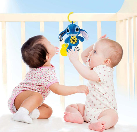 Clementoni-Disney-Baby-On-The-Go-Plush-Stitch-Peluche-Prima-Infanzia,-Giocattolo-Prime-attività,-Pupazzo-Neonato,-Gioco-Passeggino,-Lavabile,-Multicolore,-17919