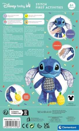 Clementoni-Disney-Stitch-Peluche-prima-infanzia-Stitch-First-Activities-da-6-mesi