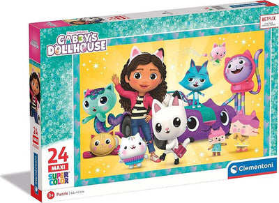 Clementoni-Gabby's-DollHouse-Maxi-Puzzle-24-pz-Super-Color