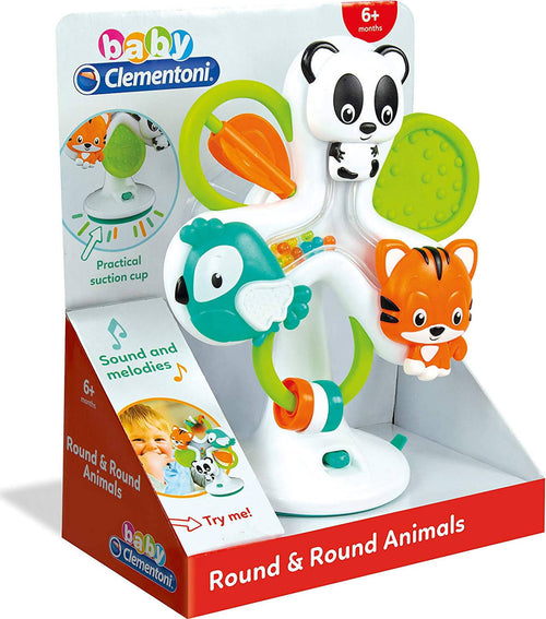 CLEMENTONI Giostra Degli Animali, Gioco Prima Infanzia, Giocattolo Elettronico, Bambini 6, 36 Mesi, Italiano, 17261 Round & Round Animals Giocattoli Sanitaria Gioia del Bimbo - Villa San Giovanni, Commerciovirtuoso.it
