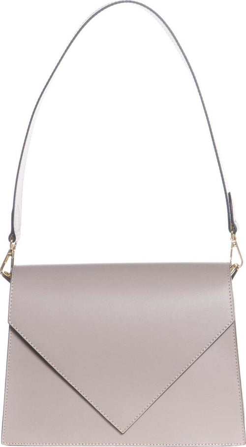 Cleo---Borsa-a-spalla-Beige-da-Donna-in-Pelle