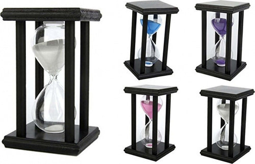 CLESSIDRA DI LEGNO NERO TIMER 60 MINUTI A SABBIA OROLOGIO DECORAZIONI HOURGLASS Casa e cucina/Decorazioni per interni/Orologi/Orologi particolari/Meridiane Trade Shop italia - Napoli, Commerciovirtuoso.it
