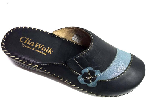 Cliawalk Pantofola Soft Sabot Antracite Donna Ciabatte per Signora Classiche Budetta Budetta Farma