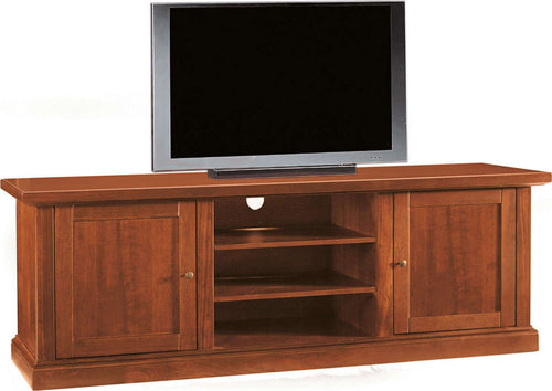 CLIFFORD---mobile-porta-tv-in-legno-massello-46x160x56-Tinta-noce-Milani-Home