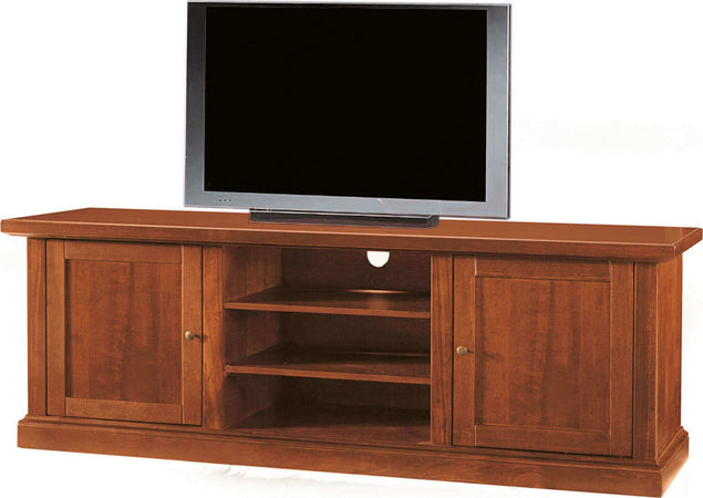 CLIFFORD---mobile-porta-tv-in-legno-massello-46x160x56-Tinta-noce-Milani-Home