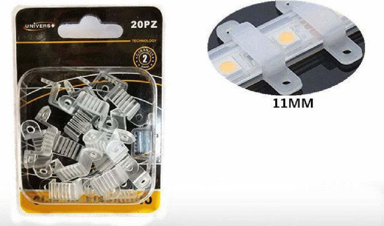 Clip Di Fissaggio Da 11 Mm In Silicone Strisce A Led Confezione Da 20 Pz U-11mm Casa, arredamento e bricolage > Illuminazione da interno > Strisce LED Trade Shop italia - Napoli, Commerciovirtuoso.it