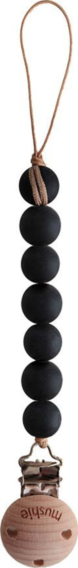 Clip Portaciuccio Mushie Halo Black Prima infanzia/Succhietti e massaggiagengive/Catenelle porta succhietto La Casa Del Bebè - Napoli, Commerciovirtuoso.it