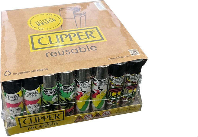 Clipper Box 48 Accendini Pack Maxi Large Grandi Casa e cucina/Decorazioni per interni/Candele e portacandele/Accessori per candele/Accendini Grow Up - Casoria, Commerciovirtuoso.it