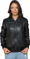 Cloe---Bomber-Donna-Nero-in-vera-pelle