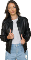 Cloe---Bomber-Donna-Nero-in-vera-pelle