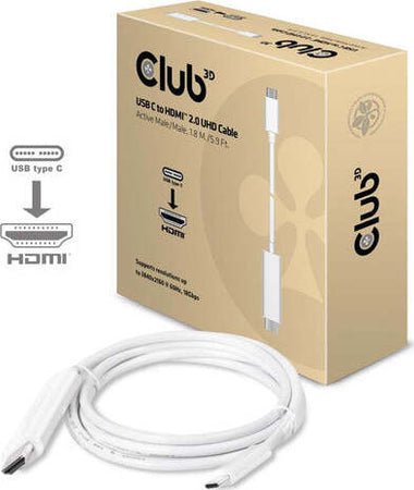 CLUB3D-Cavo-USB-C-a-HDMI-2.0-UHD-1,8m