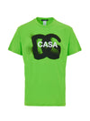 Dolce & Gabbana T-Shirt in Verde Fluo DG Casa da uomo