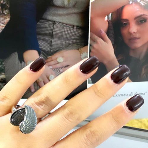 Anello Velvet Cuore Alexarte, taglia unica, con cuore centrale, cristalli e placcature oro/argento, artigianato italiano, stile romantico.