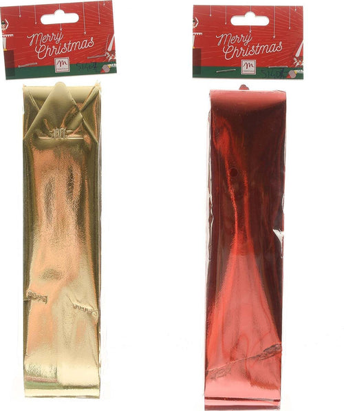 Coccarda metallizzato decorazione natalizia per regali 5 x 83 cm Casa e cucina/Decorazioni per interni/Addobbi e decorazioni per ricorrenze/Decorazioni natalizie/Oggettistica MagiediNatale.it - Altamura, Commerciovirtuoso.it