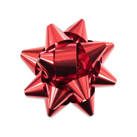 Coccarde Fiocco lucido decorazione natalizia per regali, confezione da 50 pezzi