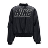 Nike Pelliccia Donna W Sportswear Reversible Faux Fur Bomber Black/coconut Milk da donna