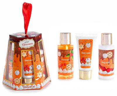Cofanetto Regalo Di Natale 3 Pz. Con Gel Doccia, Crema Corpo, Crema Mani Set Regalo Art From