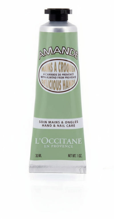 Cofanetto routine corpo alla mandorla L'Occitane en Provence (Amande Gourmande) Olio doccia Latte concentrato e Crema mani