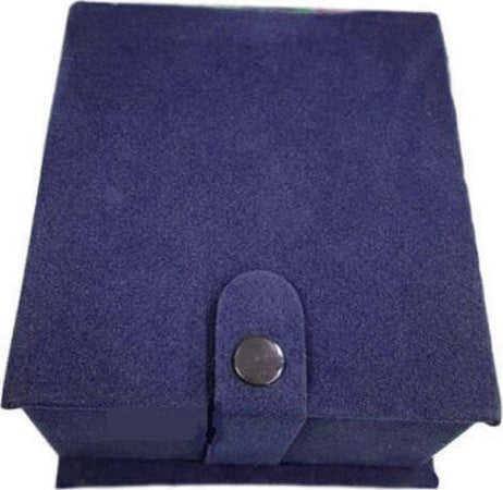 Cofanetto-Scatolo-Confezione-Astuccio-Cuscino-Per-Orologio-Velluto-Blu