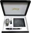 Cofanetto-Set-Regalo-Elegante-Per-Uomo-Orologio-Portafoglio-Penna-Portachiavi