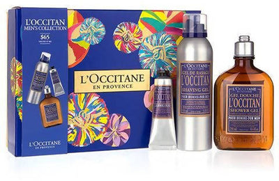Cofanetto Uomo L'occitane en Provence Pour Homme Gel Doccia Balsamo Dopo Barba Gel per La Rasatura Kit Barba