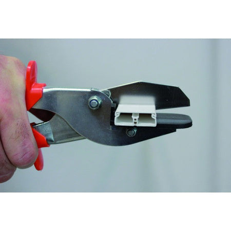 Cesoia EDMA con valigetta lama in acciaio per profilati in plastica, giunti in gomma, bordi piastrelle trim ecc. Professionale Edma