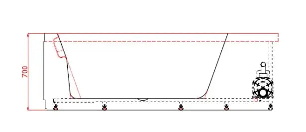 COLACRIL NIAGARA Vasca Idromassaggio Circolare 150x150 Con Cascata