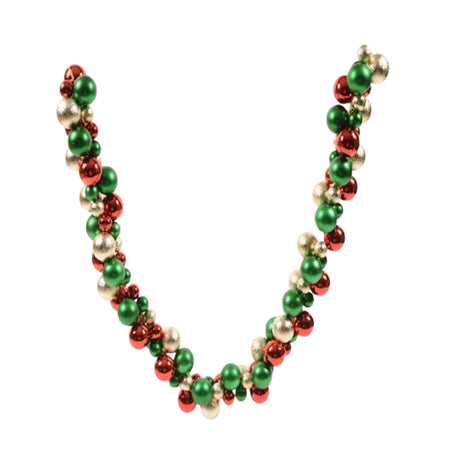 Ghirlanda natalizia palle di natale multicolor decorazione natalizia