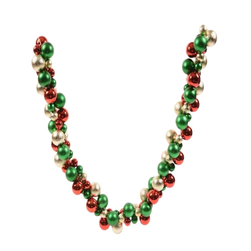 Ghirlanda natalizia palle di natale multicolor decorazione natalizia